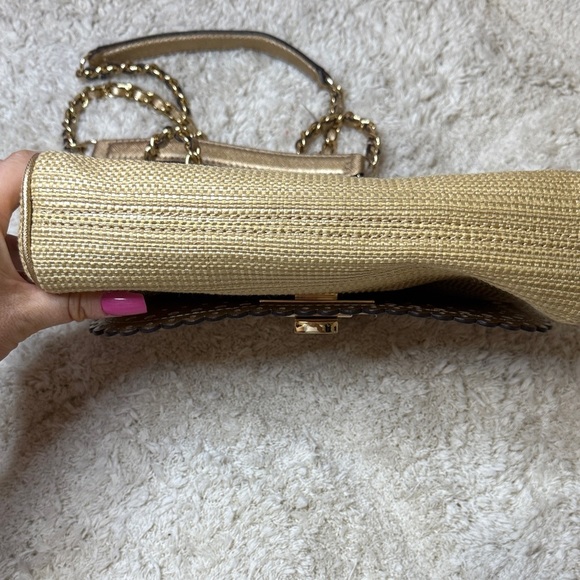 NWOT Michael Kors Gold and Tan Shoulder Bag - Picture 7 of 15